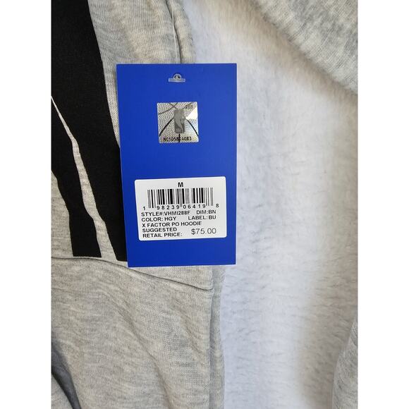 NWT NBA Brooklyn Nets Ultra Game Men's Basketball Pullover Gray Hoodie Sz Med - Picture 5 of 13